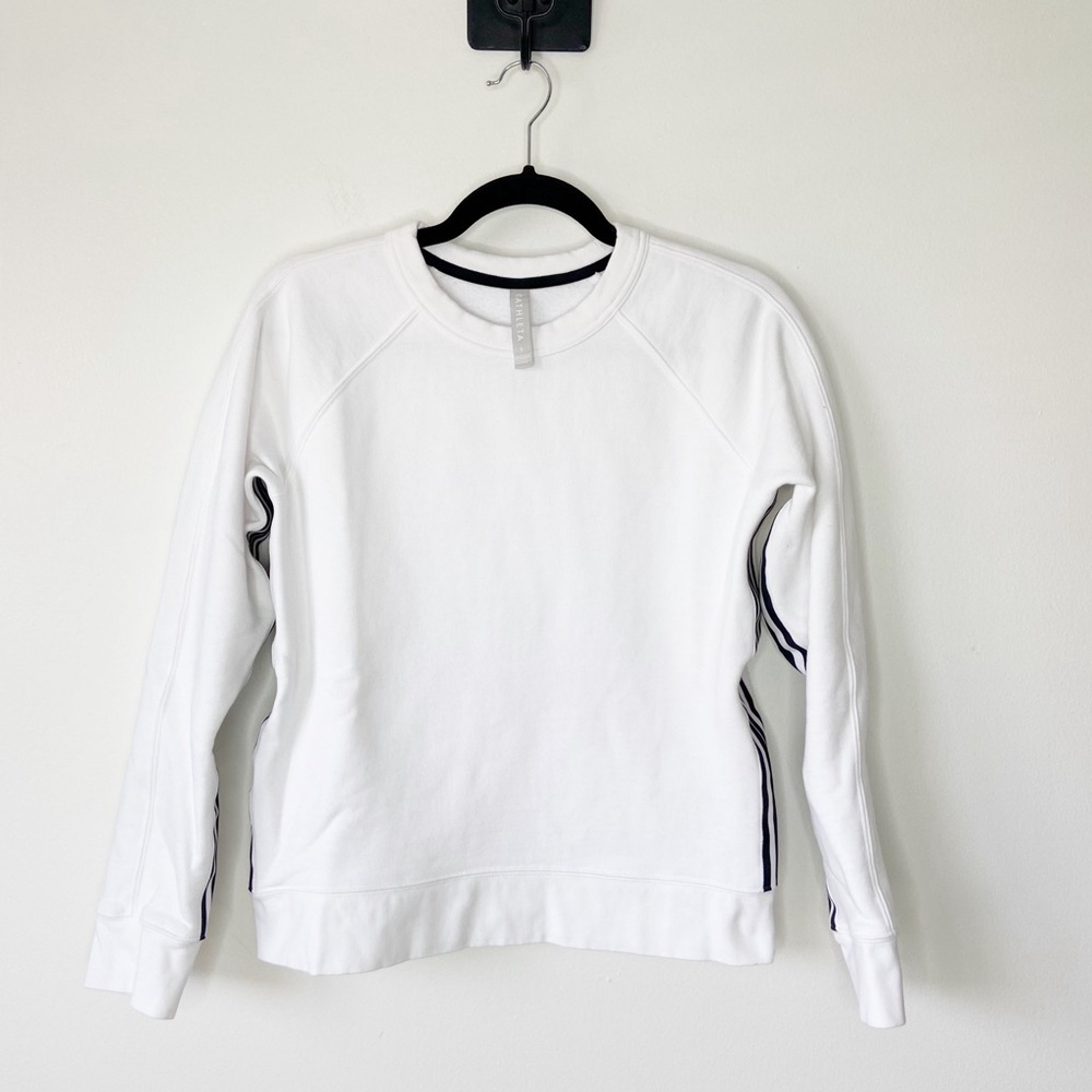 White Women's Top with Black Accents